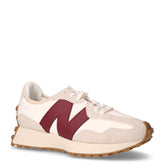 Sneakers in pelle e ecopelle beige rosso | Boscaini Scarpe