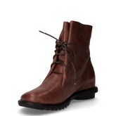 Stivaletto stringato in pelle cioccolato | Boscaini Scarpe