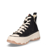 Sneaker in ecopelle con platform nero | Boscaini Scarpe