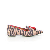 Mocassino con nappine dune zebra - Mid Season Sale Mocassini Donna | Boscaini Scarpe