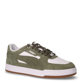 Caven III sneaker in pelle ed ecopelle verde bianco | Boscaini Scarpe