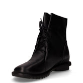 Stivaletto stringato in pelle nero | Boscaini Scarpe