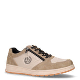 Sneaker in tessuto ed ecopelle beige taupe - Sneakers Uomo | Boscaini Scarpe