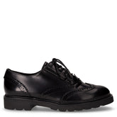 Stringata in ecopelle stile inglese nero | Boscaini Scarpe