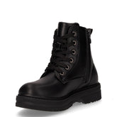 Anfibio con zip laterale da bambina in ecopelle nero oro | Boscaini Scarpe