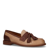 Mocassino in pelle con nappine safari cacao - Mocassini Donna | Boscaini Scarpe