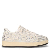 Sneaker in tessuto e ecopelle argento | Boscaini Scarpe