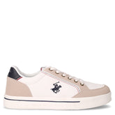 Lyncon Mix sneaker in tessuto bianco beige | Boscaini Scarpe
