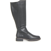 Stivale sotto al ginocchio in ecopelle nero - Stivali Donna | Boscaini Scarpe