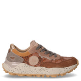 Teclasneaker in pelle e tessuto marrone | Boscaini Scarpe