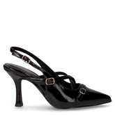Slingback in ecopelle con tacco nero | Boscaini Scarpe