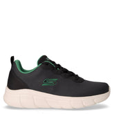 Bobs B Flex Icy Edge sneaker in tessuto ed ecopelle nero | Boscaini Scarpe