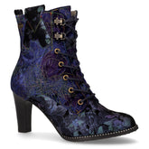 Tronchetto con zip in pelle indaco - Scarpe Donna | Boscaini Scarpe