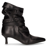 Tronchetto a punta in pelle nero - Tronchetti Donna | Boscaini Scarpe