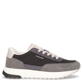 Low Top Lace Up Repreve Mix sneaker in pelle e tessuto grigio - CALVIN KLEIN | Boscaini Scarpe