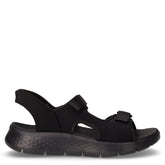 Go Walk Flex sandalo in tessuto nero | Boscaini Scarpe