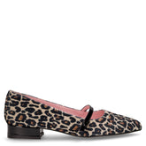 Ballerina in ecopelle con cinturino beige nero | Boscaini Scarpe