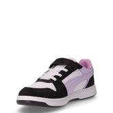 Rebound Slam Low Faded Glow sneaker in ecopelle bambina nero lavanda | Boscaini Scarpe