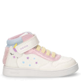 Eclyper sneaker in ecopelle bambina bianco rosa | Boscaini Scarpe