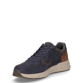 Sneaker sportiva in ecopelle blu | Boscaini Scarpe