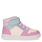 Eclyper sneaker bambina in ecopelle bianco rosa verde - Sneakers Bambina | Boscaini Scarpe