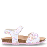 Adriel sandalo in ecopelle bambina cristallo rosa - Sandali Bambina | Boscaini Scarpe