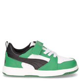 Courtflex V3 sneaker da bambino in ecopelle bianco nero | Boscaini Scarpe