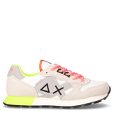 Jaki Fluo sneaker bambino in pelle e tessuto bianco grigio - SUN68 | Boscaini Scarpe