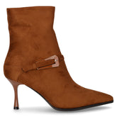 Tronchetto a punta in tessuto cognac - Tronchetti Donna | Boscaini Scarpe
