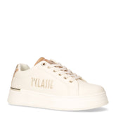 Sneaker ragazza in ecopelle con platfom bianco sporco - 1°CLASSE | Boscaini Scarpe