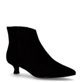 Tronchetto a punta in tessuto con zip nero | Boscaini Scarpe