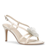 Sandalo in ecopelle con tacco perla | Boscaini Scarpe
