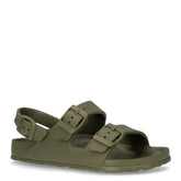 Sandalo da bambino in gomma verde militare | Boscaini Scarpe