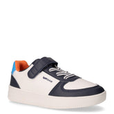 Sneaker in ecopelle bambino blu bianco | Boscaini Scarpe