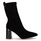 Tronchetto a punta in tessuto nero - Tronchetti Donna | Boscaini Scarpe