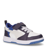 Rebound V6 Lo sneaker da bambino in ecopelle bianco blu - Scarpe Bambini | Boscaini Scarpe