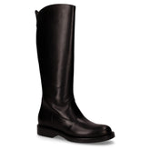 Stivale in pelle con zip posteriore nero | Boscaini Scarpe