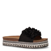 Ciabatta in tessuto con platform nero - TOO LIKE | Boscaini Scarpe