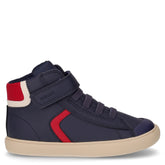 Gisli mid saneaker da bambino in ecopelle blu rosso - Sneakers Bambino | Boscaini Scarpe