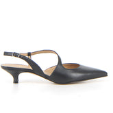 Decolletè slingback a punta nero nappa - Slingback | Boscaini Scarpe