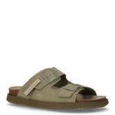 Vibe ciabatta in pelle kaki | Boscaini Scarpe