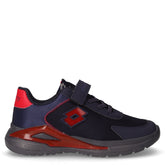 Run 50 sneaker bambino in ecopelle e tessuto blu | Boscaini Scarpe
