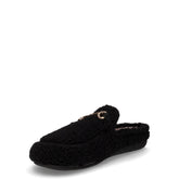 Gles ciabatta in tessuto con staffa nero | Boscaini Scarpe