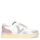 Sneaker in ecopelle bianco rosa | Boscaini Scarpe