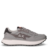 Niki 4.0 Solid sneaker in tessuto ed ecopelle grigio medio | Boscaini Scarpe