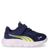 Flexfocus Modern sneaker in tessuto ed ecopelle bambino blu persiano giallo | Boscaini Scarpe