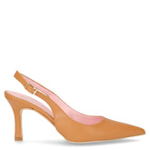 Décolleté slingback a punta in ecopelle miele - DU SIMON | Boscaini Scarpe