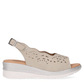 Sandalo in ecopelle con zeppa ghiaccio - Sandali Con Tacco Donna | Boscaini Scarpe