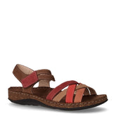 Sandalo in pelle espresso bordeaux | Boscaini Scarpe