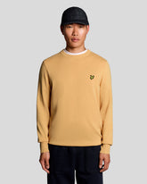 Cotton Crew Neck Jumper miele | Boscaini Scarpe